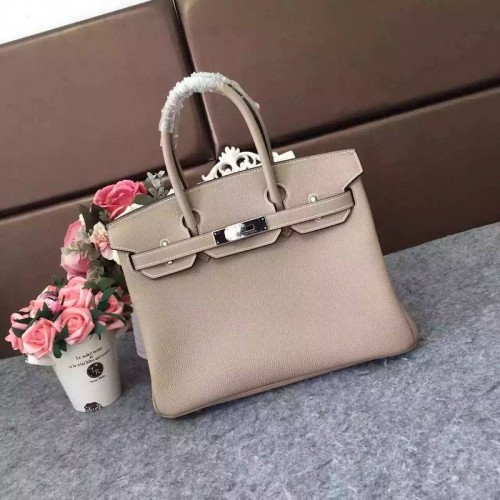 Hermes Birkin 35CM 30CM Tote Bag Cuero Granulado H35H30 Gris