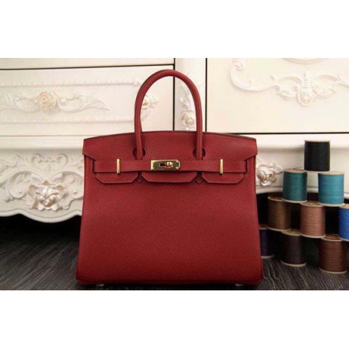 Hermes Birkin 35CM 30CM Bolso de mano Cuero original HB35O Borgoña