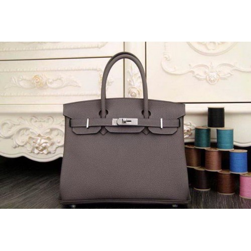 Hermes Birkin 35CM 30CM Bolso de mano Cuero original HB35O Gris