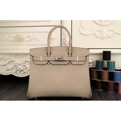 Hermes Birkin 35CM 30CM Bolso de mano Cuero original HB35O Gris