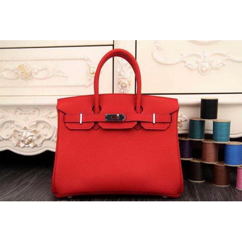 Hermes Birkin 35CM 30CM Bolso de mano Cuero original HB35O Rojo