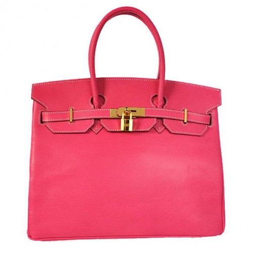 Hermes Birkin 35CM Tote Bolsas Togo Cuero Mid Peach Dorado