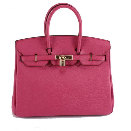 Hermes Birkin 35CM Togo bolso de cuero 6089 oro rosa