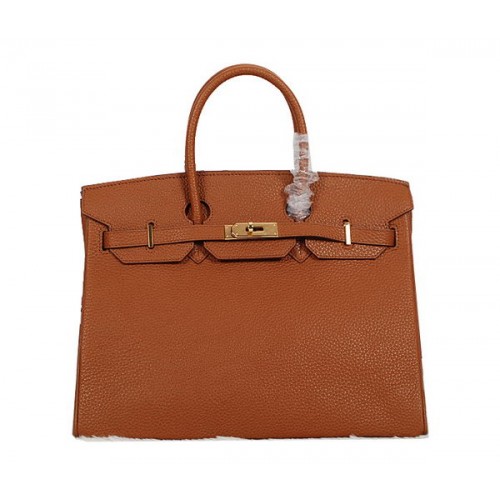 Hermes Birkin 35CM Tote Bag Camel Clemence Cuero H35 Oro