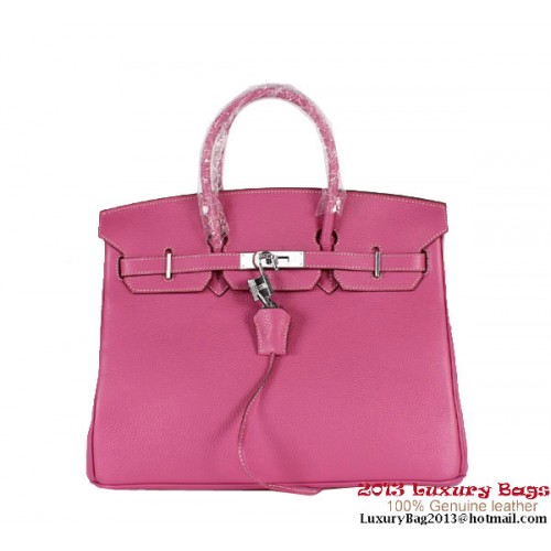 Hermes Birkin 35CM Tote Bag Clemence Leather H-35 Peach