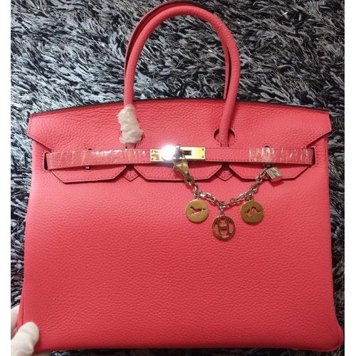 Hermes Birkin 35CM Tote Bag Litchi Leather HB35GL Cereza