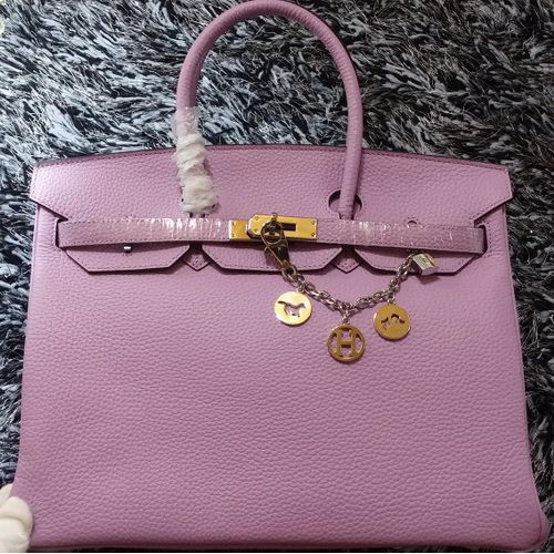 Hermes Birkin 35CM Tote Bag Litchi Leather HB35GL Lavanda
