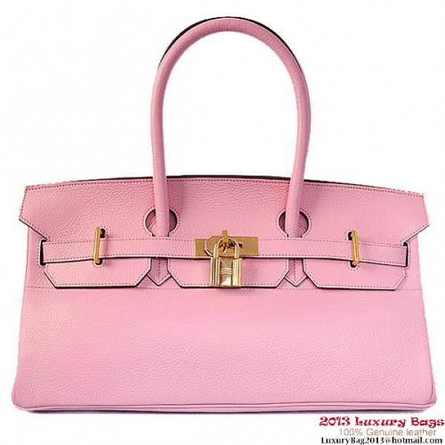 Hermes Birkin 42cm JPG Birkin Togo Bolso de cuero rosa dorado