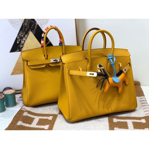 Hermes Birkin Bolso Original Epsom Leather 30CM 17825 Ámbar Amarillo Hermes Birkin Bolso Original Epsom Leather 30CM 17825 Ámbar Amarillo