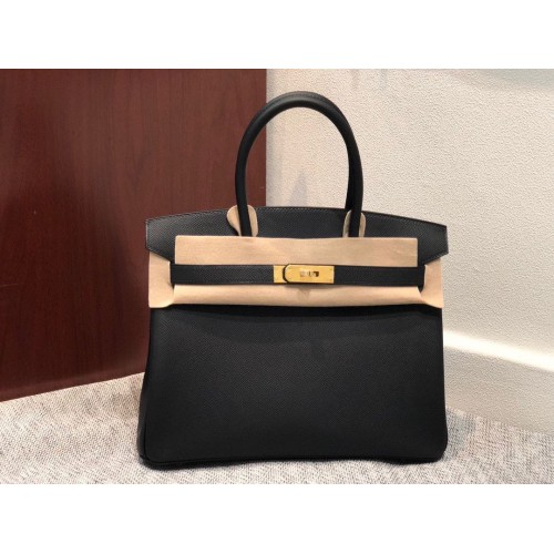 Bolso Hermes Birkin Original Epsom Leather 30CM 17825 Negro