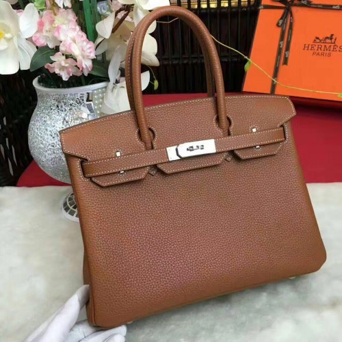 Hermes Birkin Bolso de cuero original 17825 Marrón Hermes Birkin Bolso de cuero original 17825 Marrón