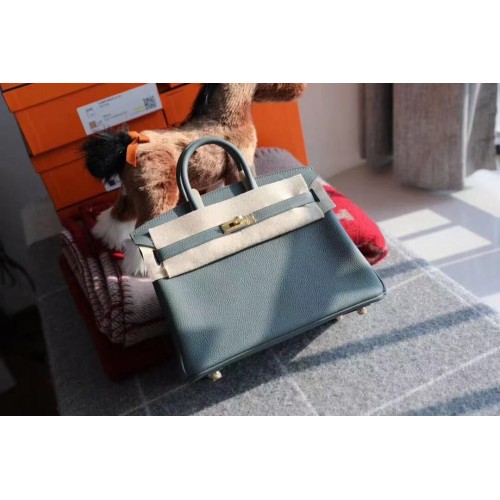 Bolso Hermes Birkin Cuero Original 35CM 17825 Verde Almendra