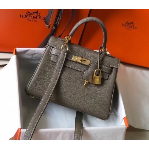 Hermes Birkin Togo Cuero 22590 gris