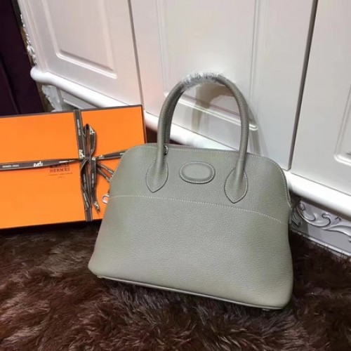 Hermes Bolide 31CM Bolso tote de piel de becerro B3302 Gris