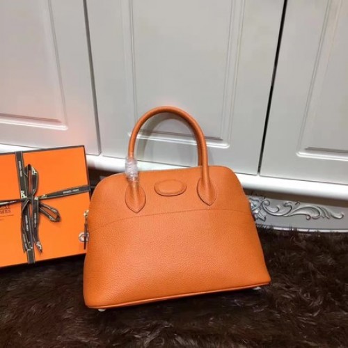 Hermes Bolide 31CM Bolso tote de piel de becerro B3302 Naranja