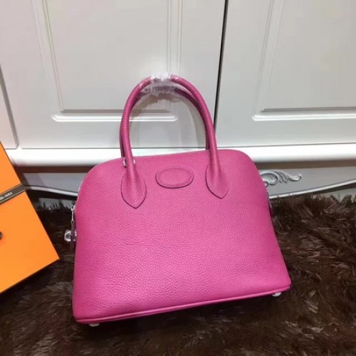 Hermes Bolide 31CM Bolso tote de piel de becerro B3302 Rosa