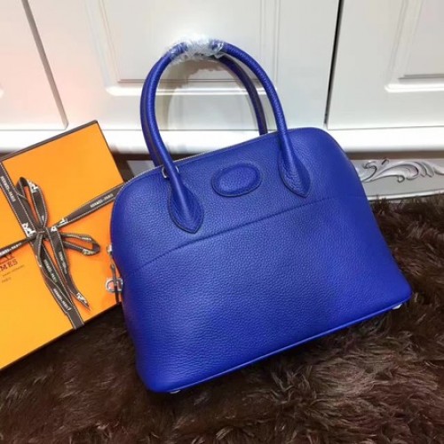 Hermes Bolide 31CM Bolso tote de piel de becerro B3302 Royal