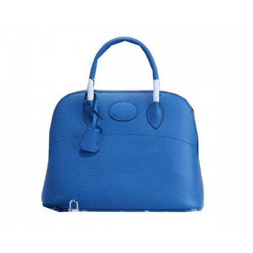 Hermes Bolide 31CM Bolso tote de piel de becerro H509083 Azul