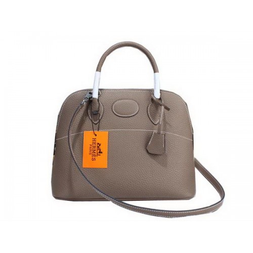 Hermes Bolide 31CM Bolso tote de piel de becerro H509083 Gris