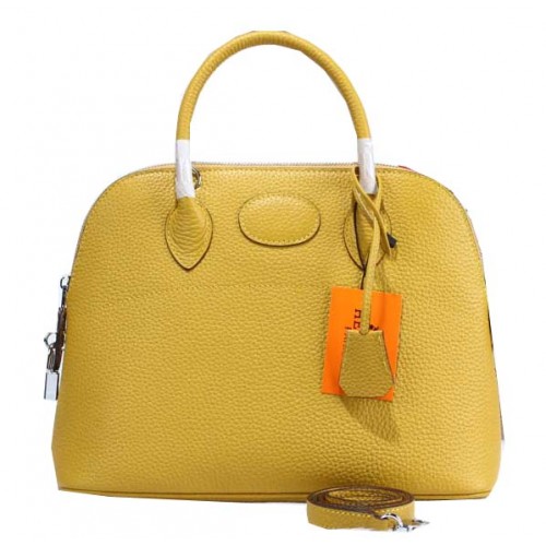 Hermes Bolide 31CM Bolsos de mano de piel de becerro H509083 Amarillo