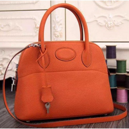 Hermes Bolide 37CM Bolso tote de piel de becerro B1004 Naranja