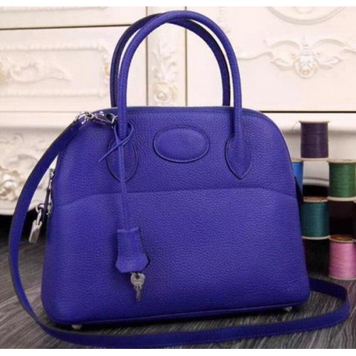 Hermes Bolide 37CM Bolso tote de piel de becerro B1004 Royal
