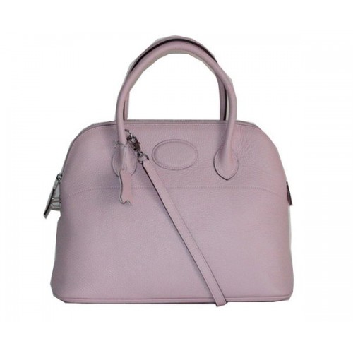 Hermes Bolide 37CM piel de becerro bolsas de asas de cuero H509084 rosa claro