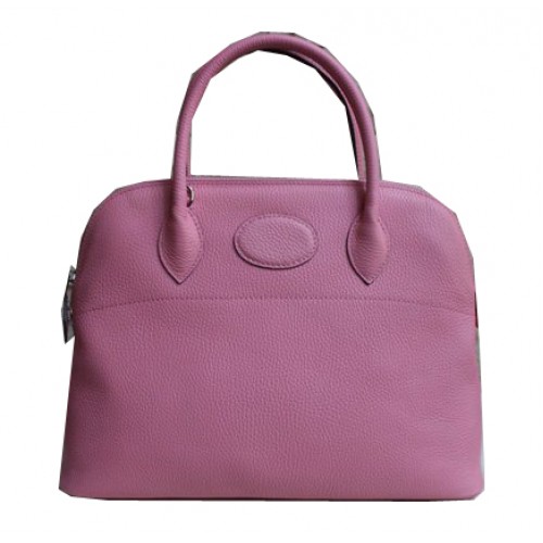 Hermes Bolide 37CM Bolsos de mano de piel de becerro H509084 Rosa