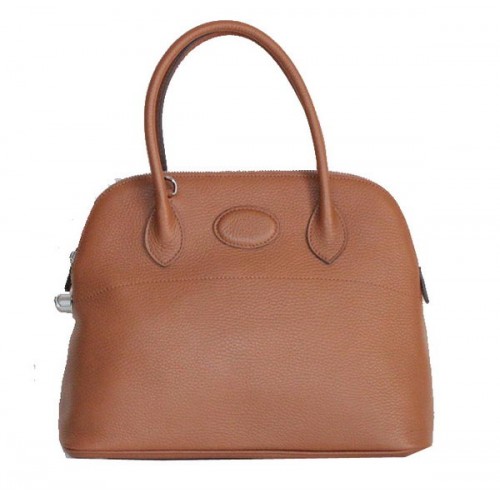 Hermes Bolide 37CM piel de becerro bolsas de asas de cuero H509084 Trigo
