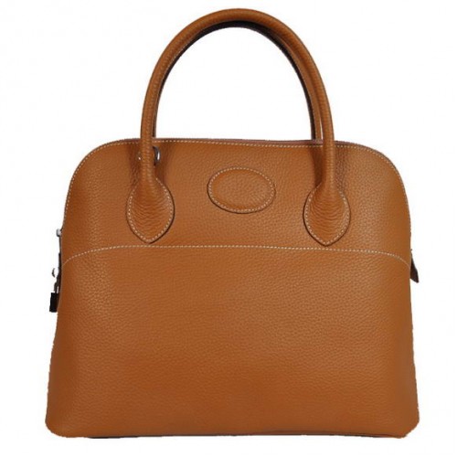 Hermes Bolide 37CM Bolsas de asas Clemence H1037 Camel