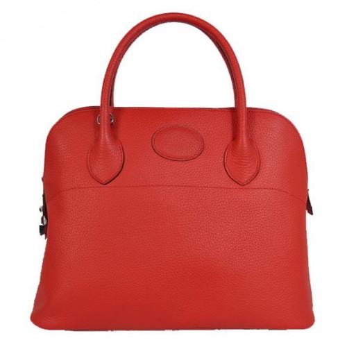 Hermes Bolide 37CM Tote Bolsas Clemence H1037 Rojo