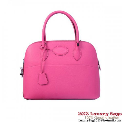 Hermes Bolide bolsos de mano de piel de becerro rosa