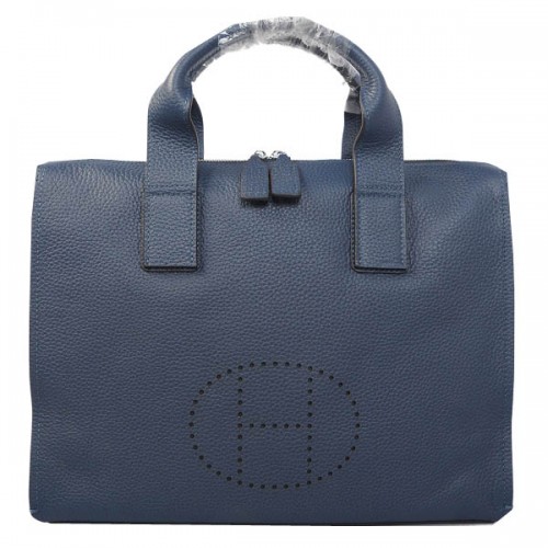 Hermes Maletín Original Granulado Cuero H8813 Royal