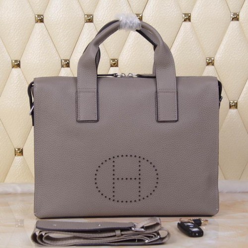 Maletín Hermes Original Cuero Granulado H8813T Gris