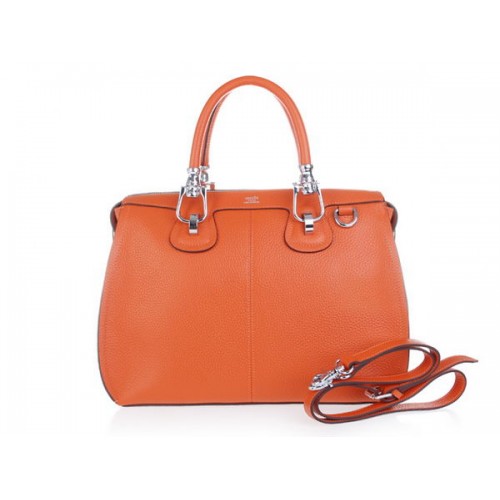 Hermes piel de becerro cuero bandolera H0322 naranja