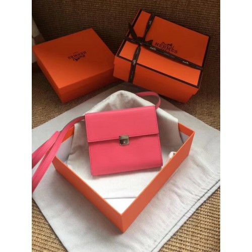 Hermes Clutch Epsom piel de becerro H0589 rosa