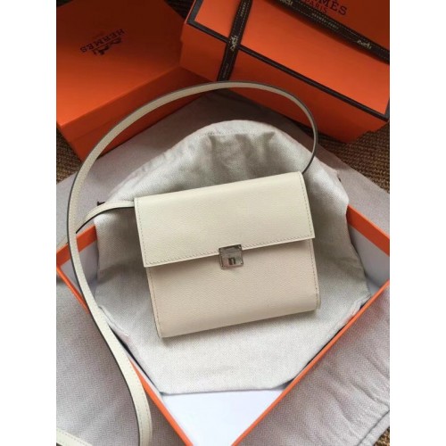 Hermes Clutch Epsom piel de becerro bandolera H0589 blanco