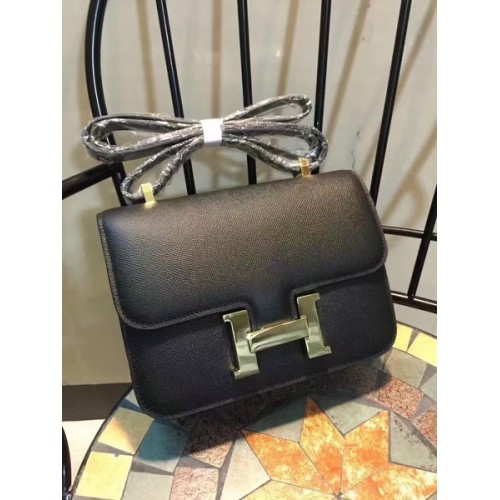 Hermes Constance Bolsa de piel de becerro H9978 Negro