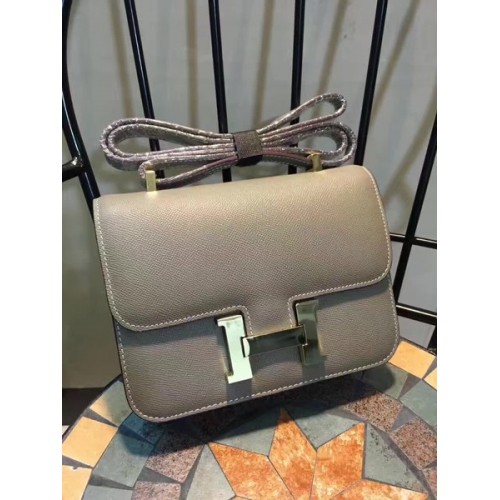 Hermes Constance Bolsa de piel de becerro H9978 Gris