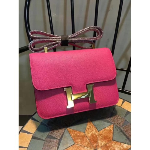 Hermes Constance Bolsa de piel de becerro H9978 Rose