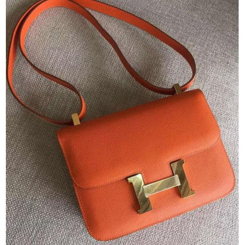 Hermes Constance Bolsa de cuero de piel de becerro H9999 Naranja