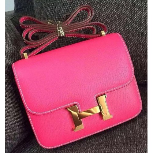Hermes Constance Bolsa de piel de becerro H9999 Rose