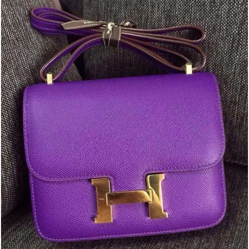 Hermes Constance Bolso de piel de becerro H9999 Violeta