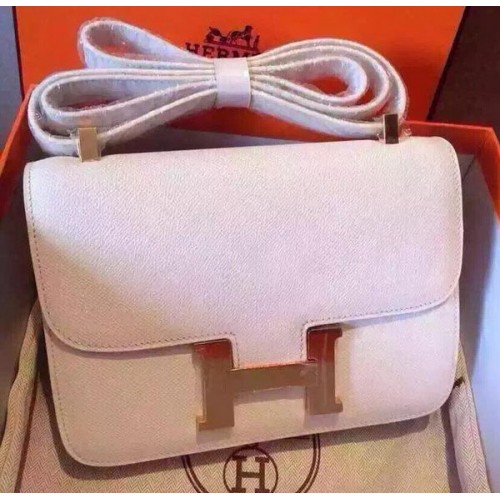 Hermes Constance Bolsa de piel de becerro H9999 Blanco