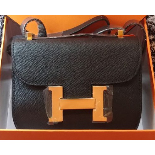 Hermes Constance Bolso Litchi Cuero H9999L Negro