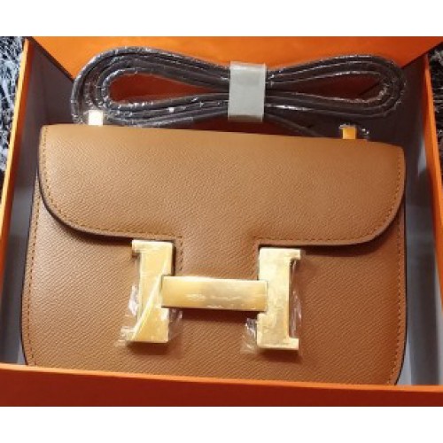 Hermes Constance Bolso Litchi Cuero H9999L Trigo