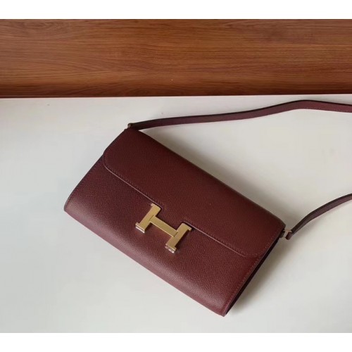 Hermes Constance to go mini Bolsa H4088 Borgoña