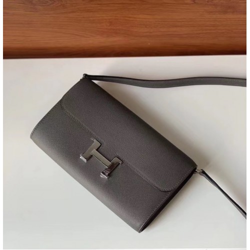 Hermes Constance to go mini Bag H4088 gris oscuro