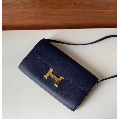 Hermes Constance to go mini Bolsa H4088 azul real