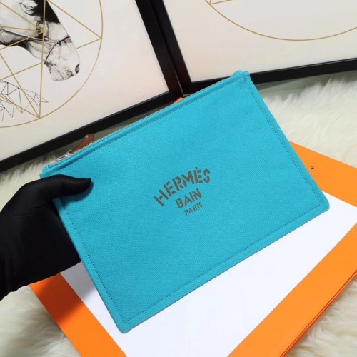 Hermes Neceser H3700 Azul Claro